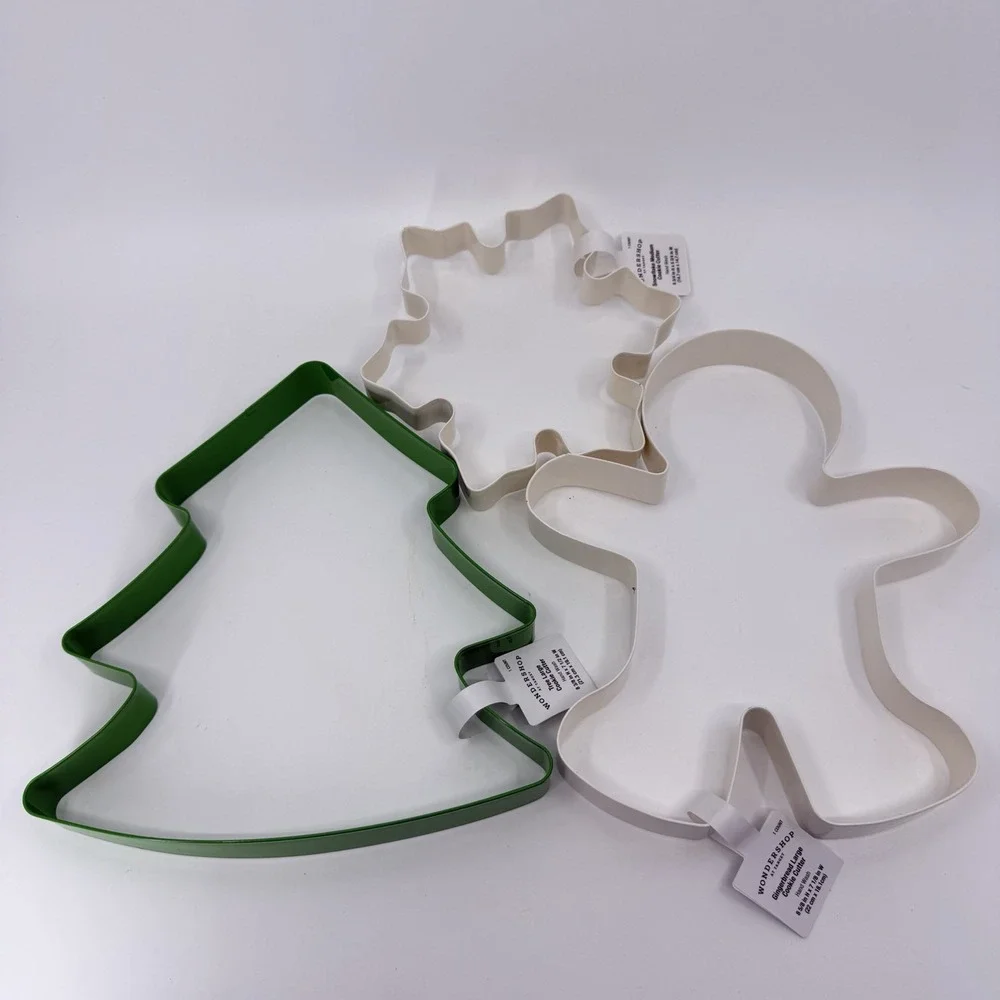 Set Of 3‎ Large Target Wondershop Tree & Gingerbread Snowflake Cookie Cutters